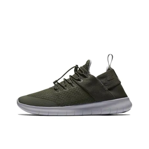 Nike Free RN Slip-resistant Abrasion-resistant Low-top Беговые кроссовки Женские Зеленые
