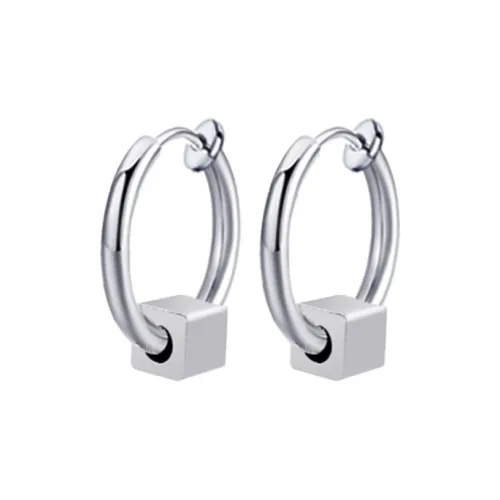 Cooraree Титановая сталь Нижняя заколка Серьги On Unisex