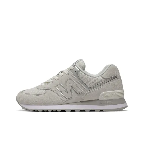 New Balance NB 574 Low Топ Беговые кроссовки Женские Светло-серый B Ширина