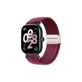 Вязаные ткани Loop-Магнитная застежка Ремень [Бургундский]