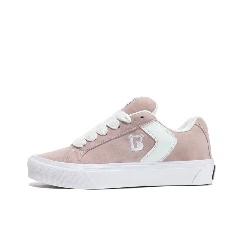 Princess Bee Slip-resistant Abrasion-resistant Low Top Skateboard Shoes Women's Peach Pink