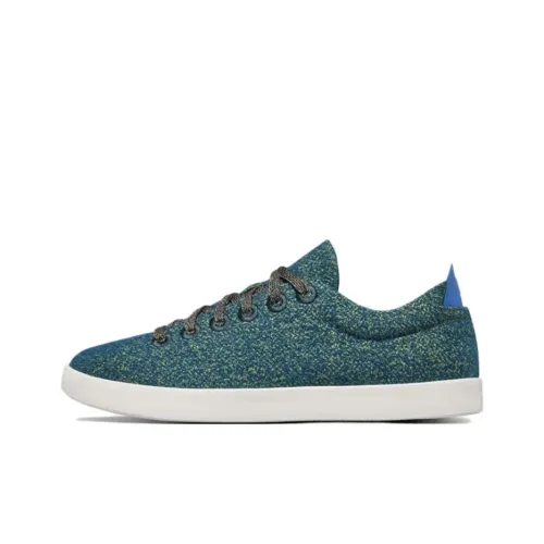 Allbirds Wool Piper Легкий Низкий Топ Скейтборд Кроссовки Мужской Mysterious Garden Синий