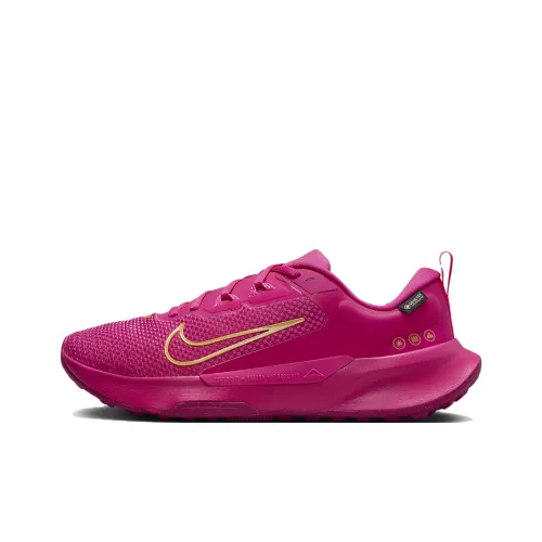 Nike Juniper Trail 2 Беговые кроссовки Низкий Топ Intense Розовый/Малиновый/Металл Золотой Женские