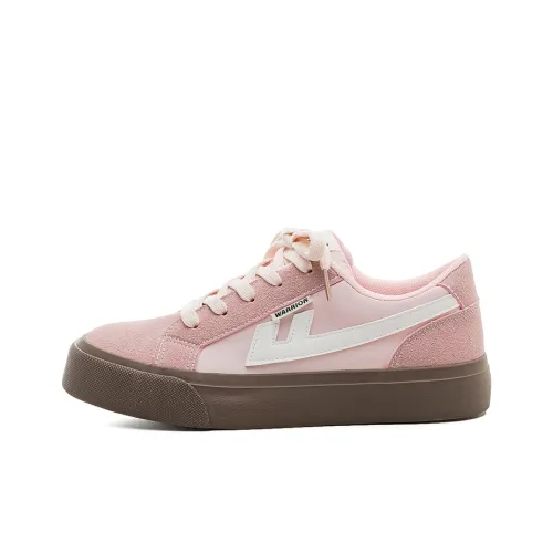 Warrior Low Top Canvas Shoes Pink Beige Women's