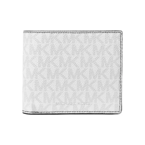 MICHAEL KORS Холст Складной Кошелек Мужской Bright White