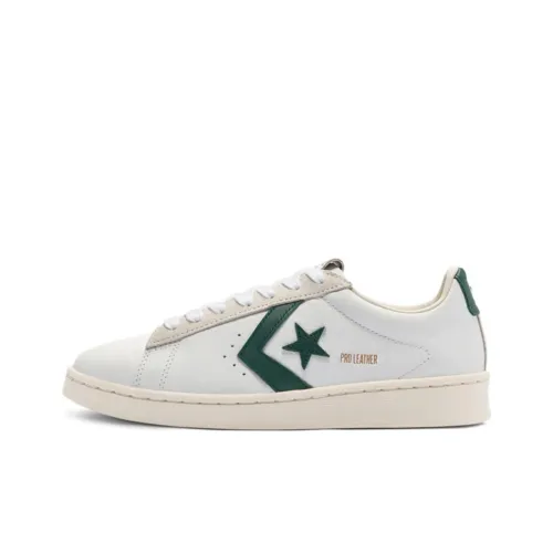 Конверс Cons Pro Leather Slip-Resistant Abrasion-Resistant Low-Top Skateboard Shoes Unisex White Green Конверс Cons Pro Leather Slip-Resistant Abrasion-Resistant Низкие Кроссовки для Скейтбординга Унисекс Белый Зеленый