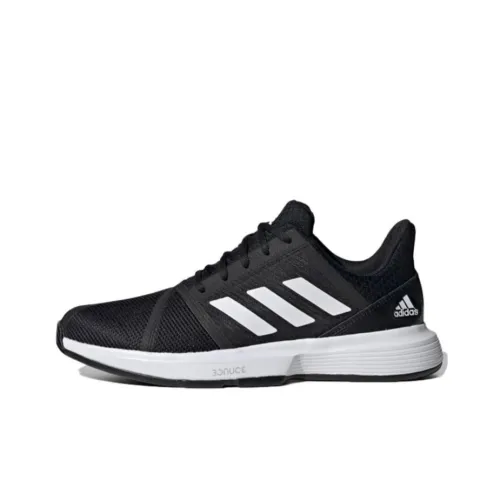 Adidas Courtjam Bounce Slip-Resistant Low Top Tennis Shoes Men's Black Adidas Courtjam Bounce Slip-Resistant Низкие Кроссовки для Тениса Мужские Черные
