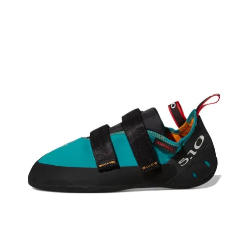 Adidas Five Ten Anasazi Lv Шокаблоки Противоскользящие Низкие Кеды Обувь для скалолазания Женские Черно-зеленые