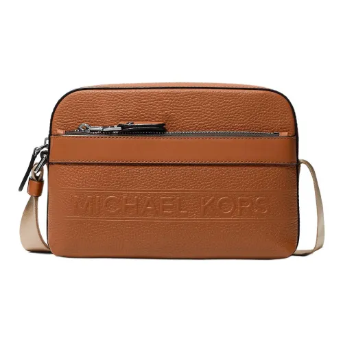 MICHAEL KORS Hudson Галька Кожа Сумка через плечо Мужская Коричневая