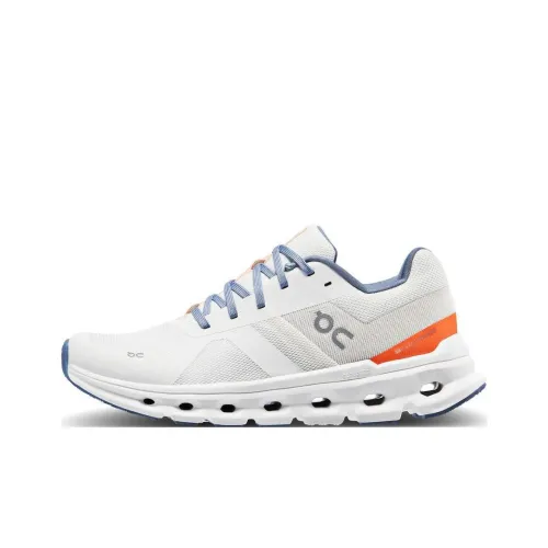 On Cloudrunner Амортизация Низкий Топ Беговые кроссовки Женские Белые Синие Оранжевые