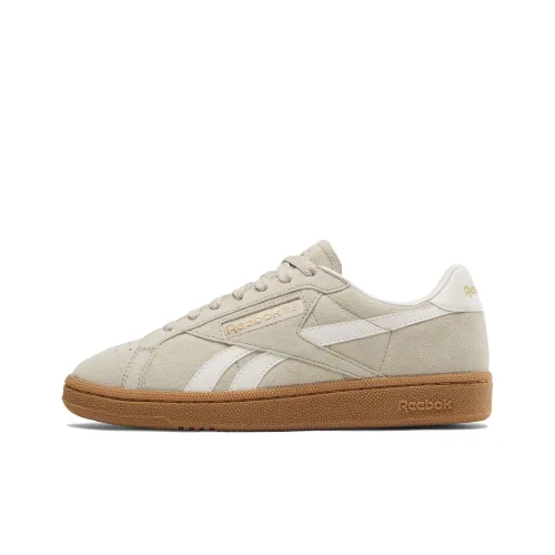 Reebok CLUB C GROUNDS UK Скейтборд Кроссовки Низкие Бежево-Желтые/Белые Женские