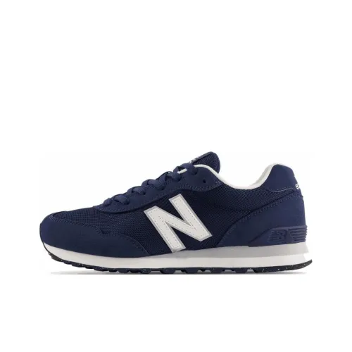New Balance NB 515 Устойчивый к истиранию Низкий Топ Резина Полиэстер Ткань Беговые кроссовки Мужские Морской Синий