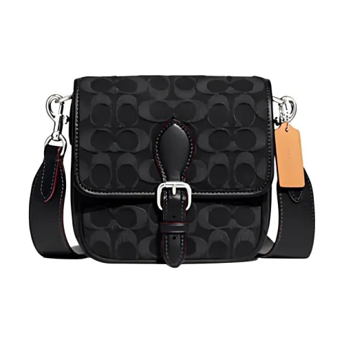 COACH Frankie Ткань Сумка через плечо Маленькая Мужская Черная