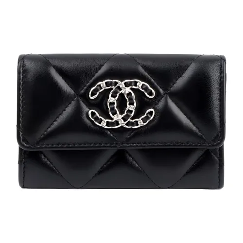 CHANEL 19Bag Sheepskin Coin Wallet Wallet Card Holder Women's Black CHANEL 19Bag Овчина Монетница Кошелек Кошелек Держатель для карт Женский Черный