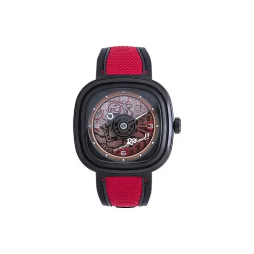 SEVENFRIDAY Автоматический Механический Часы для Мужчин 45,6 мм Красный