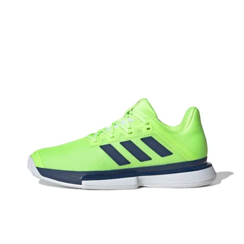 Adidas Solematch Bounce Slip-Resistant Низкие Беговые Кроссовки Мужские Зеленые Серые Белые
