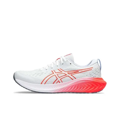 Asics Гель Excite 10 Амортизация Низкий Топ Беговые кроссовки Мужские Белый Красный