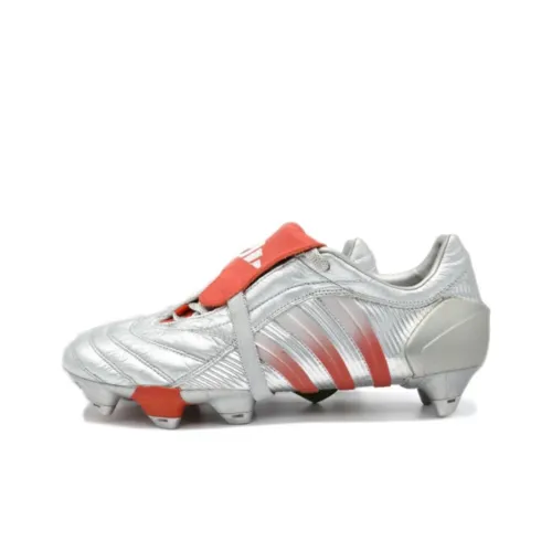 Adidas PREDATOR серия SG Мягкая трава Устойчивая к истиранию Футбольные бутсы Мужские Серебряный Апельсин