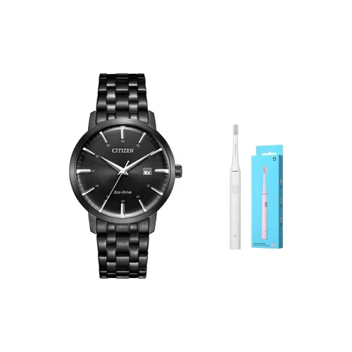 CITIZEN Ecology Drive Collection Светильник Кварцевый механизм Нержавеющая сталь Ремешок Часы Унисекс Черный циферблат