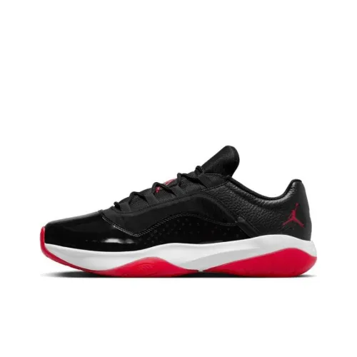 Jordan Air Jordan 11 Low Топ Винтажные Баскетбольные Кроссовки Мужские Черные Красные