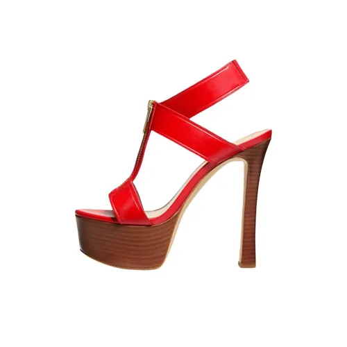 MICHAEL KORS Berkley One Strap Sandals 13cm Women's Red MICHAEL KORS Berkley One Ремень Сандалии 13см Женские Красные