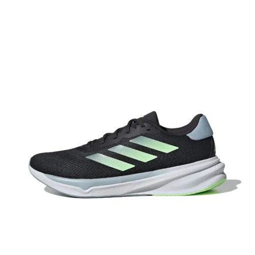 Adidas Supernova 2 Low Топ Повседневные Беговые Кроссовки Мужские Черные Зеленые