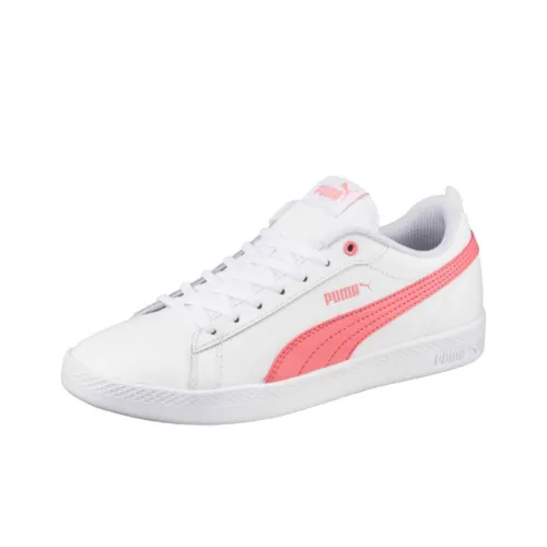 PUMA Smash v2 Балансированный Легкий Низкий Топ Скейтборд Кроссовки Женские Белые