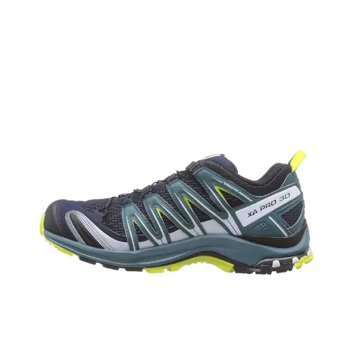 SALOMON XA PRO 3D Низкие Кроссовки для Беговых Трасс Мужские Черные Зеленые