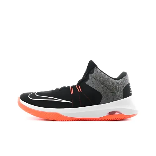 Nike Air Versitile 2 Амортизирующие шоки противоскользящие средний топ баскетбольные кроссовки мужской серый черный