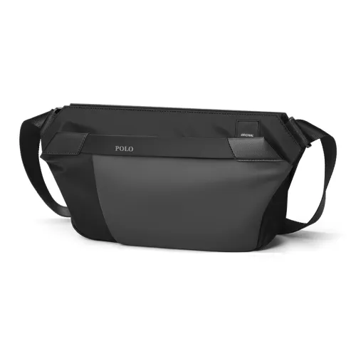 POLO Текстиль Синтетическая кожа Sling Сумка Большая Унисекс Черный Зеленый Черный Серый
