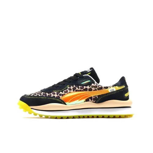 PUMA Style Rider Low Топ Повседневная обувь Унисекс Черный Желтый