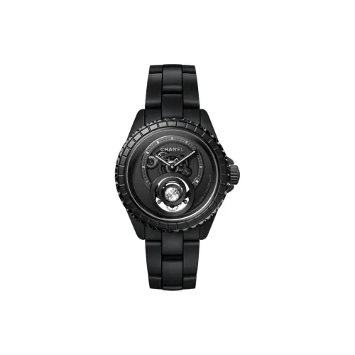 CHANEL Ручной Механический Movement Унисекс Часы 38 мм Черные