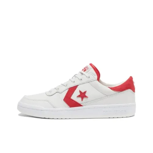 Конверс Fastbreak Slip-Resistant Abrasion-Resistant Low-Top Skateboard Shoes Unisex White Red