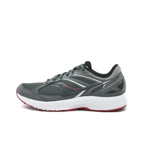 Saucony Cohesion 14 Slip-Resistant Abrasion-Resistant Low-Top Беговые кроссовки Мужские Серые