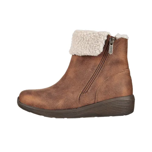 Skechers Arya Термостойкие Устойчивые к Износу Crew Сноубутсы Женские Шоколад