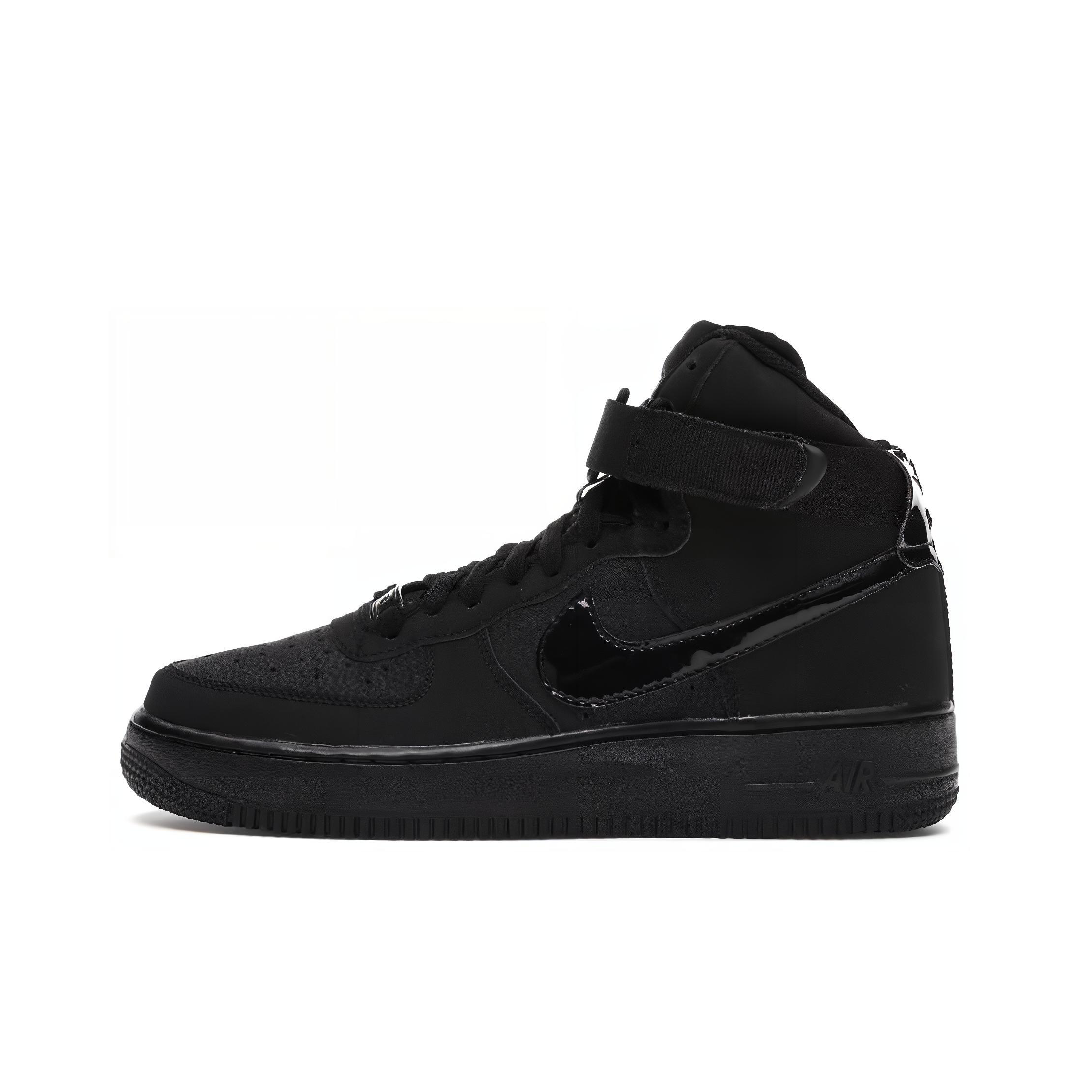 nike air force one high top black