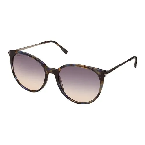 LACOSTE В зависимости от официального сайта Нерегулярная форма Солнцезащитные очки Женские Черепаховый