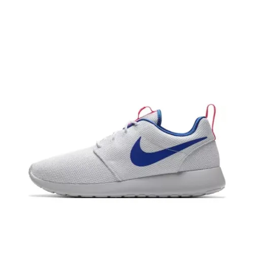 Nike Roshe One Амортизация Износостойкие Низкие Кроссовки для Бега Мужские Белые и Синие