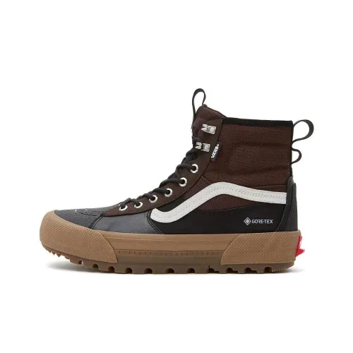 Vans SK8 MTE 3 Coating Амортизация Высокие Кроссовки для Скейтбординга Женские Коричневые