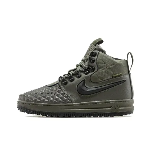 Nike Lunar Force 1 Duckboot Средний оливковый Высокие кроссовки для скейтбординга Мужские Армейский зеленый