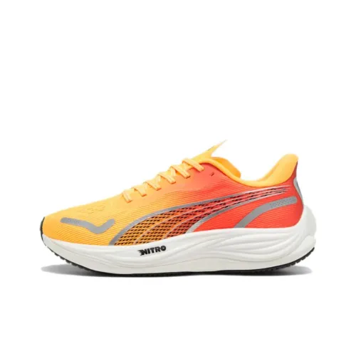 PUMA Velocity Nitro 3 Беговые кроссовки Низкий топ Sun Flow Закатный Glow PUMA Белый Мужской