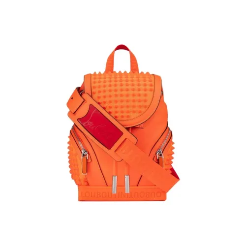 CL LUBOTING Голень Кожа Рюкзак Маленький Мужской Апельсин