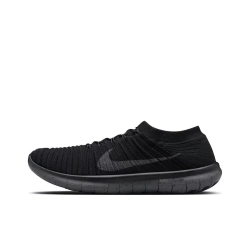 Nike Free RN Slip-Resistant и Breathable Low-Top Беговые кроссовки Унисекс Черные