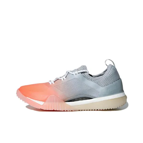 Stella McCartney x Adidas Pureboost X Slip-resistant Low Top Беговые кроссовки Женские Серый Белый Оранжевый