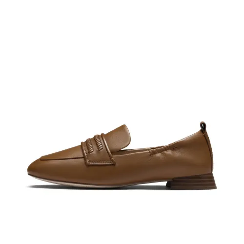 Clarks Лоферы Светло-коричневый 261795494 Женские