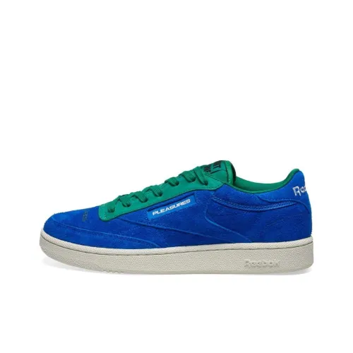 Reebok Club C Series 85 PLEASURES Низкие Кроссовки для скейтбординга Унисекс Синие