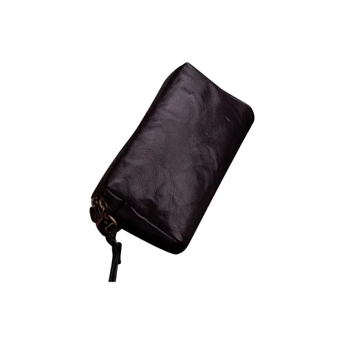 DOSRFINI Коровья кожа Модный клатч Маленький Мужской Черный Коричневый