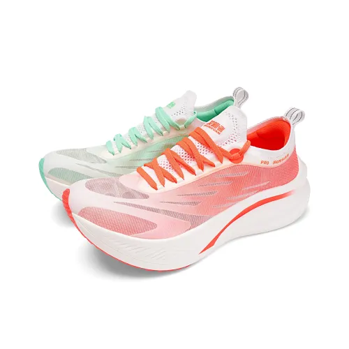 IRUNSVAN Беговые кроссовки Унисекс Несоответствующие цвета Нефритово-зеленый и Красный