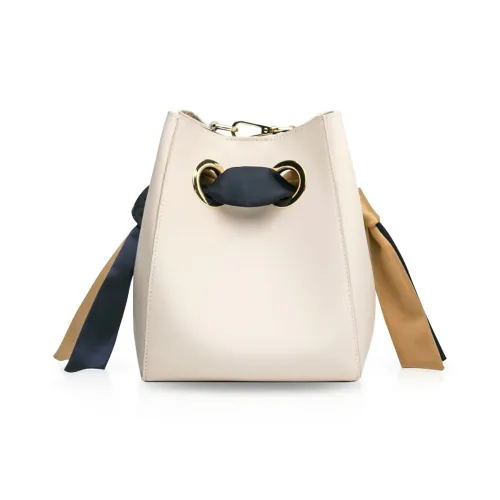 Unitude Коровья кожа Ведрообразная Сумка на плечо Сумка Обычная Женская Белая