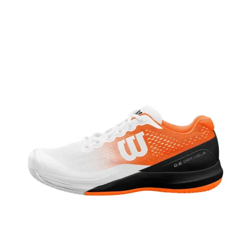 Wilson Rush Pro Теннисные Кроссовки Низкие Белые Оранжевые Мужские